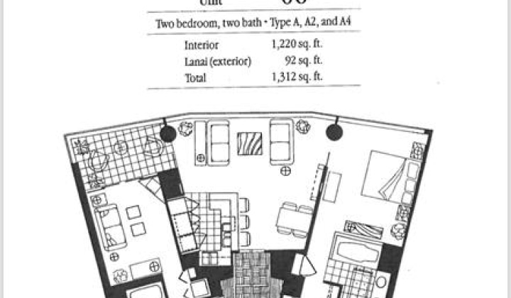 1330 Ala Moana Boulevard,Honolulu,Hawaii,96814,2 ベッドルーム ベッドルーム,2 バスルームバスルーム,コンド / タウンハウス,Ala Moana,18,17912051