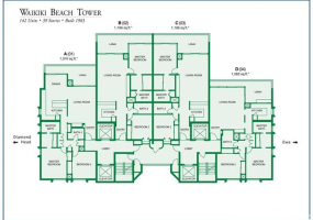 2470 Kalakaua Avenue,Honolulu,Hawaii,96815,2 ベッドルーム ベッドルーム,2 バスルームバスルーム,コンド / タウンハウス,Kalakaua,18,18121658