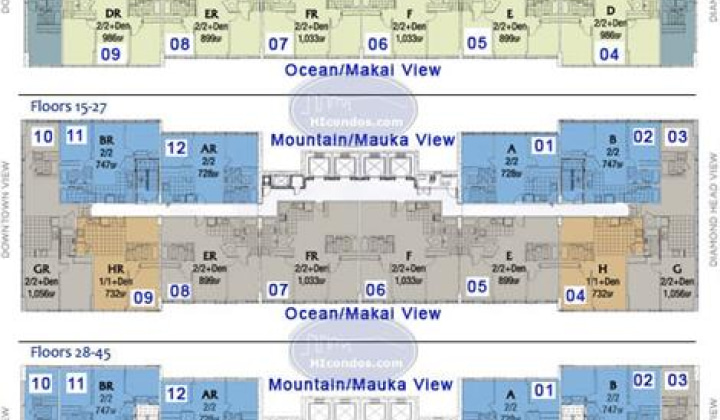 1009 Kapiolani Boulevard,Honolulu,Hawaii,96814,1 ベッドルーム ベッドルーム,1 バスルームバスルーム,コンド / タウンハウス,Kapiolani,41,18135328