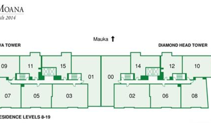 1555 Kapiolani Boulevard,Honolulu,Hawaii,96814,2 ベッドルーム ベッドルーム,2 バスルームバスルーム,コンド / タウンハウス,Kapiolani,11,18185686